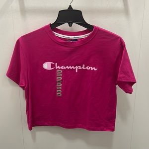 Womens champion cropped tee in pink